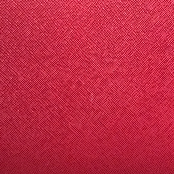 Michael Kors Red Handbag Purse Gold Chain - Picture 3 of 5